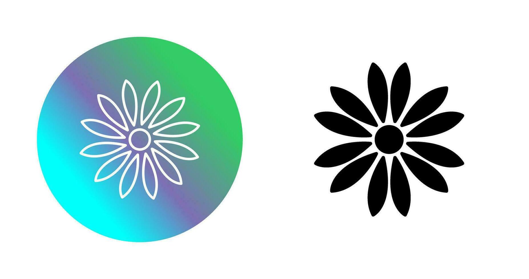 Unique Flower Vector Icon