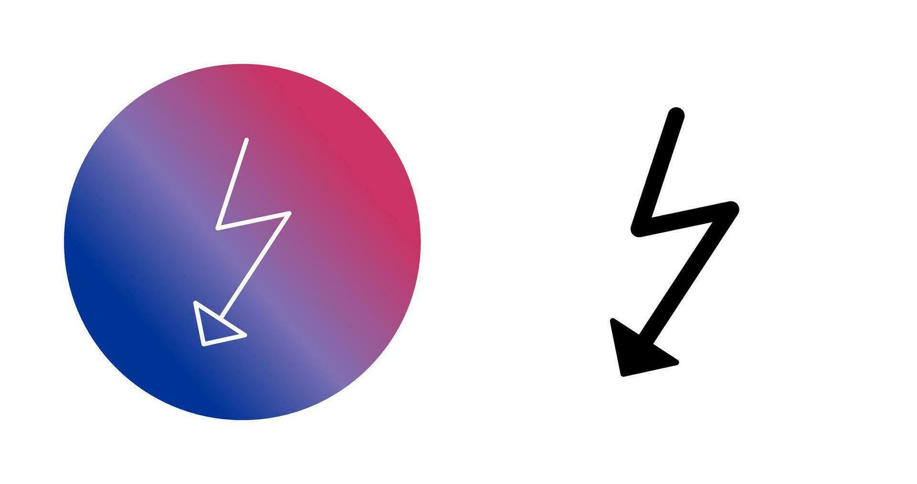 Unique Flash Vector Icon