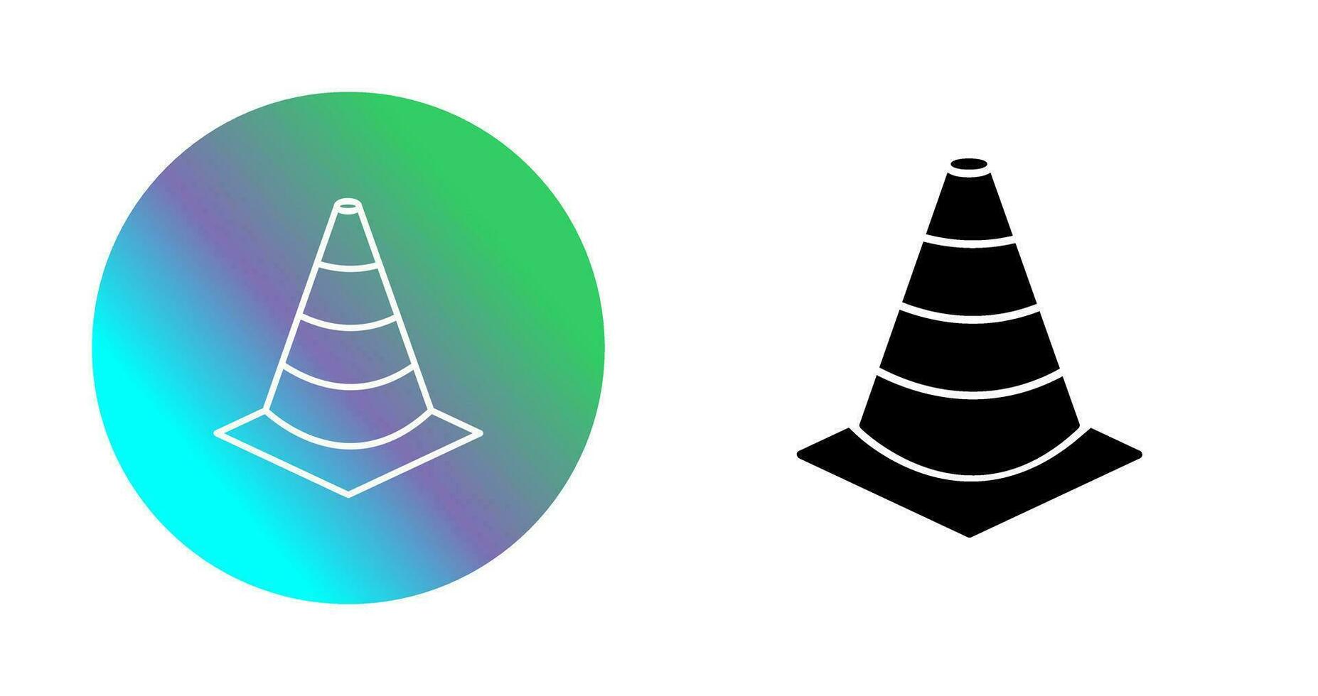 Unique Cone Vector Icon