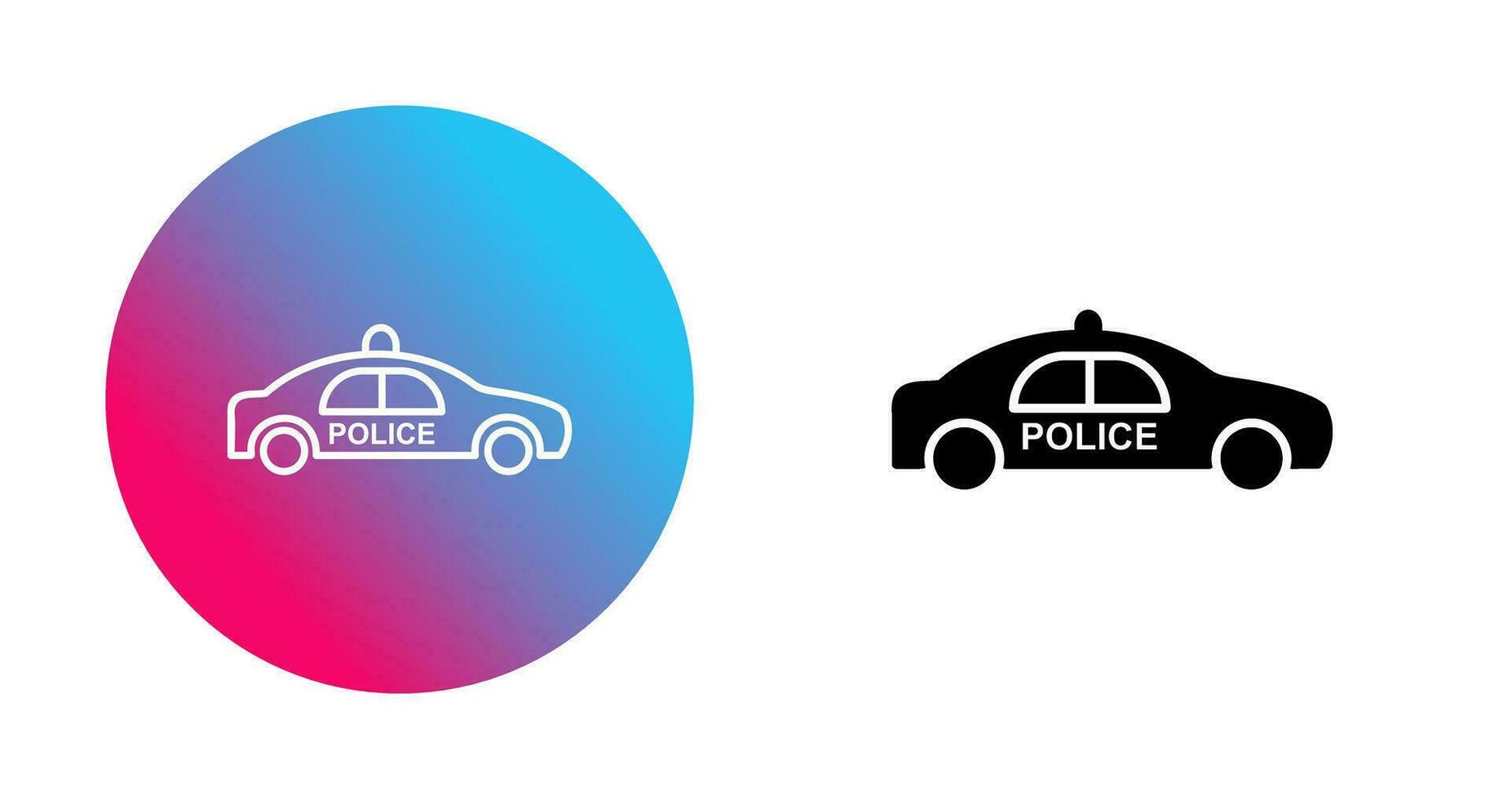 Police Car Vector Icon
