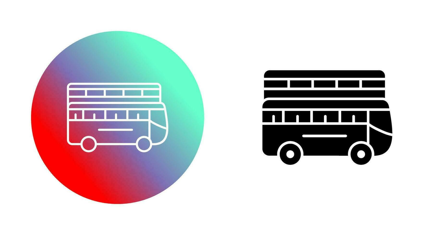 Double Bus Vector Icon