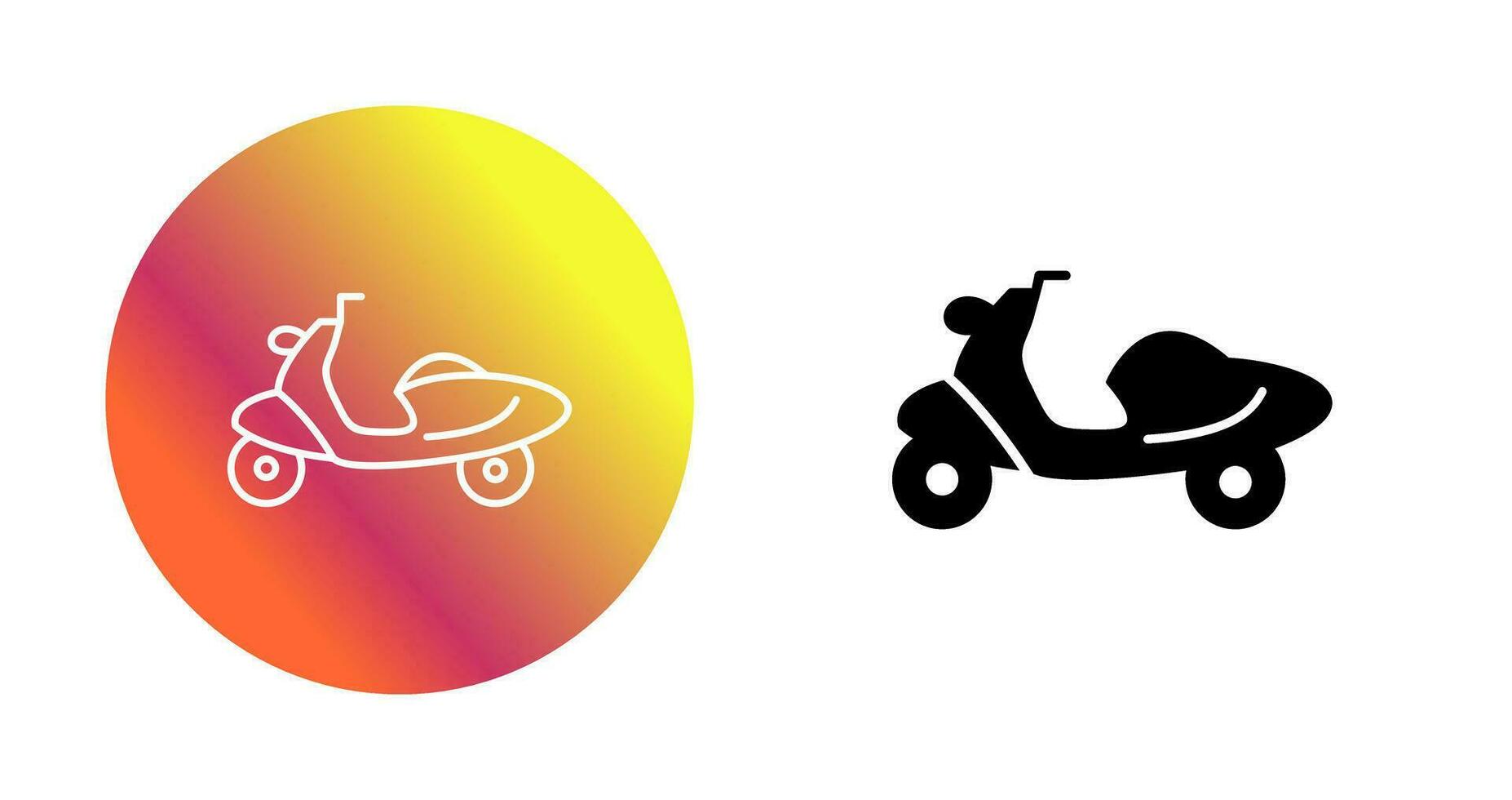 icono de vector de scooter