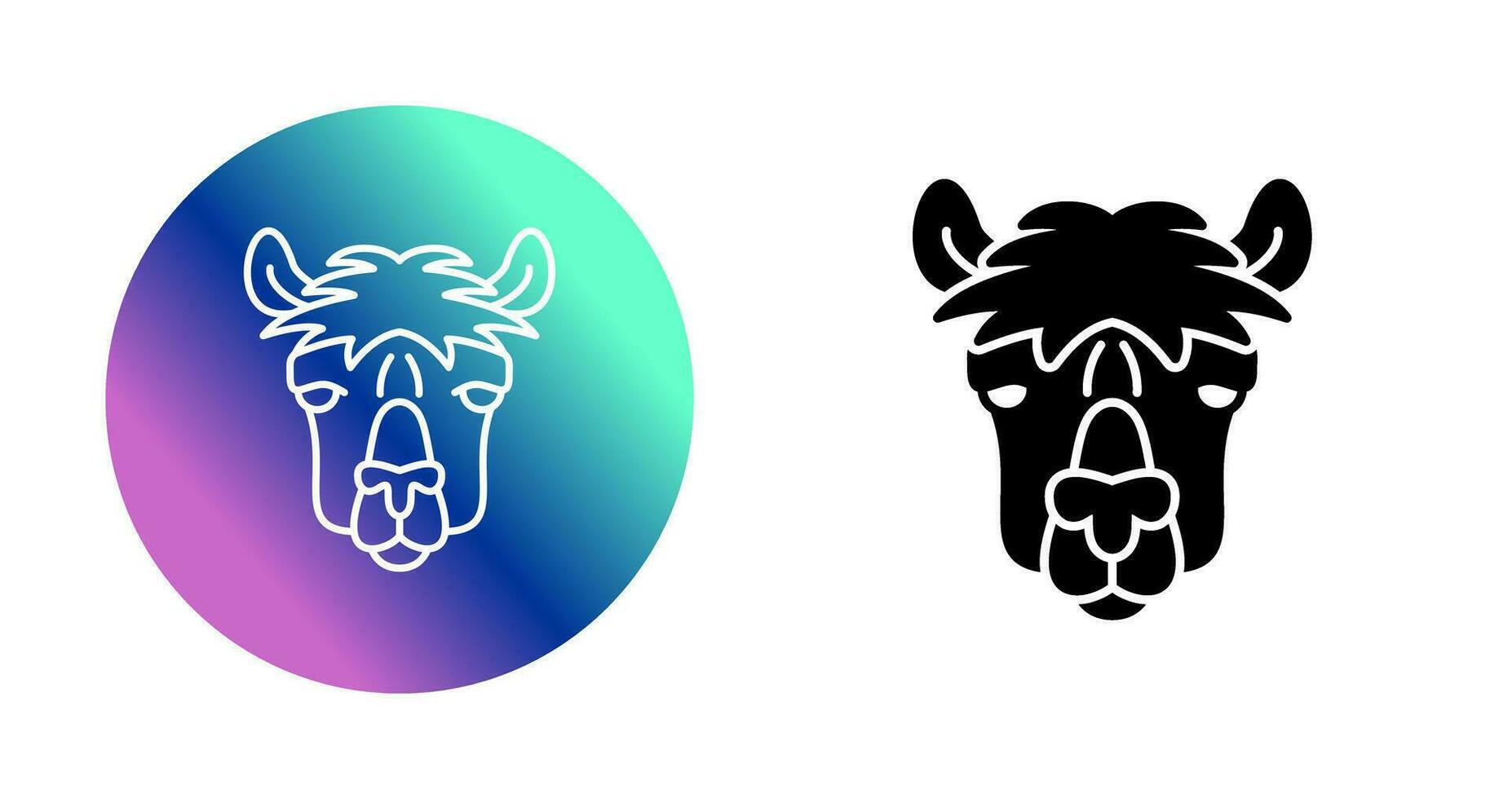 icono de vector de alpaca