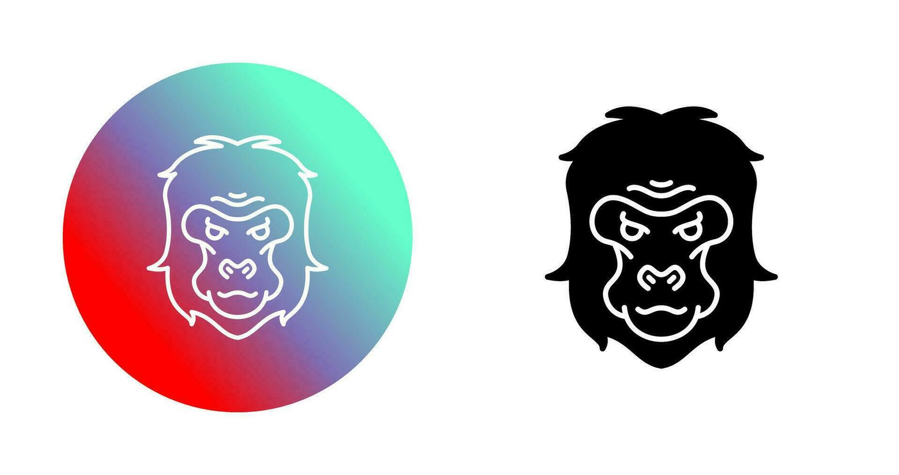 Gorilla Vector Icon