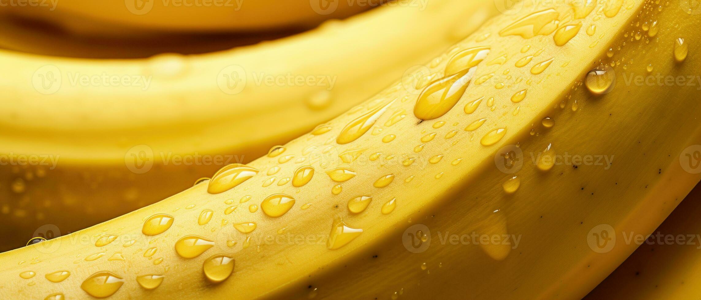 Close-up view of a ripe banana skin. AI Generative photo