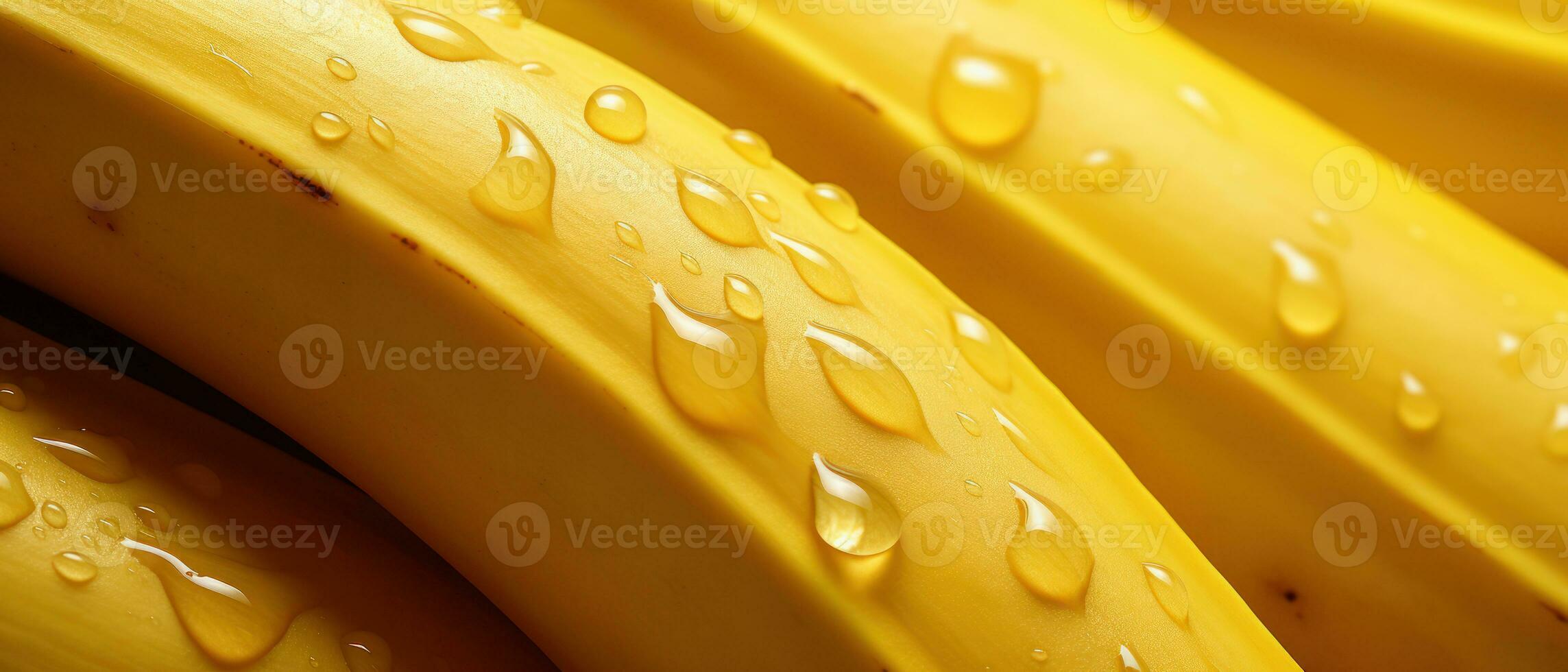 Close-up view of a ripe banana skin. AI Generative photo