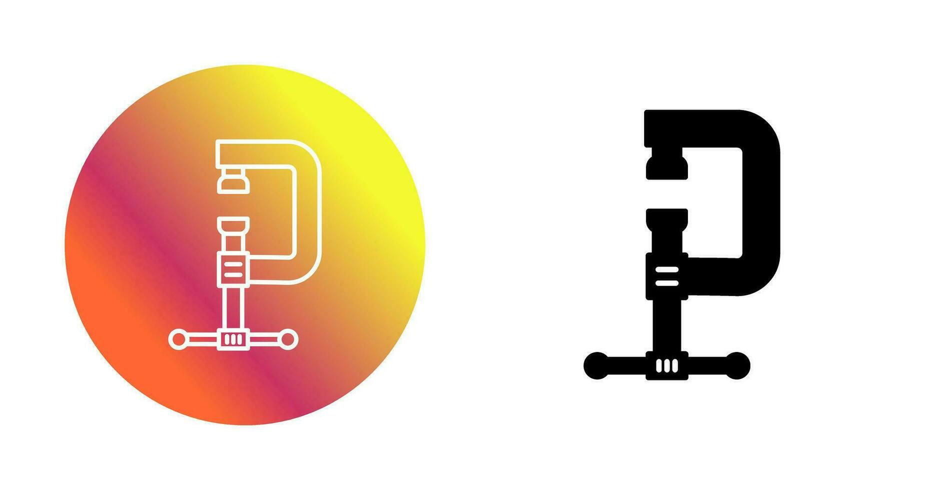 Clamp Vector Icon