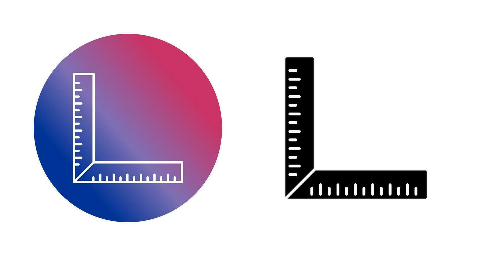 square Ruler Vector Icon