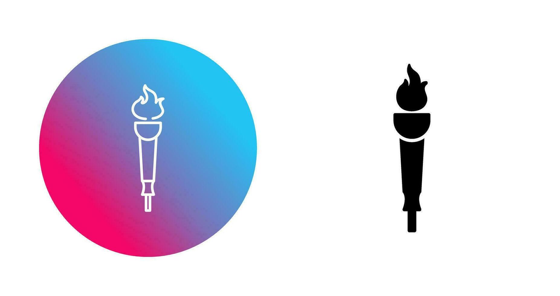 Museum Torch Vector Icon
