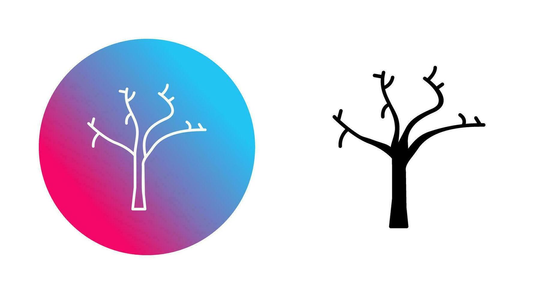 Tree with no Leaves Vector Icon