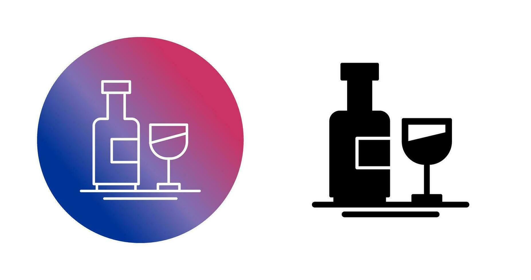 Wine Bottle Vector Icon