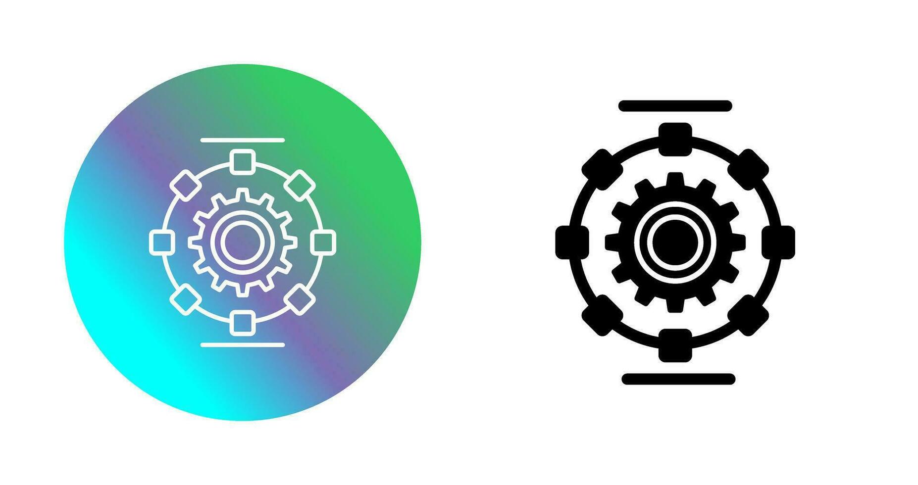 Automated Process Vector Icon
