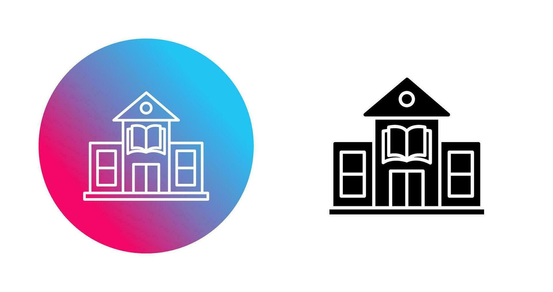 Library Building Vector Icon