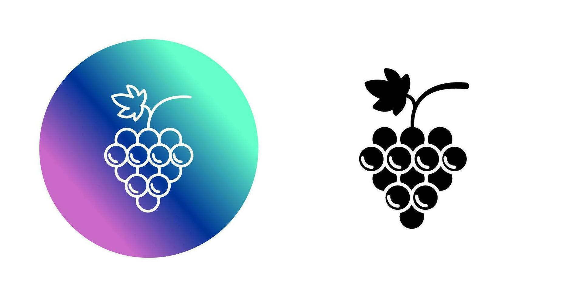 icono de vector de uvas