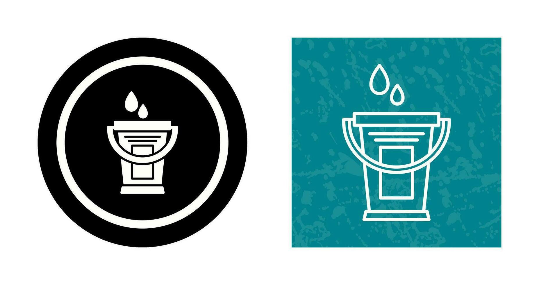 Water Bucket Vector Icon