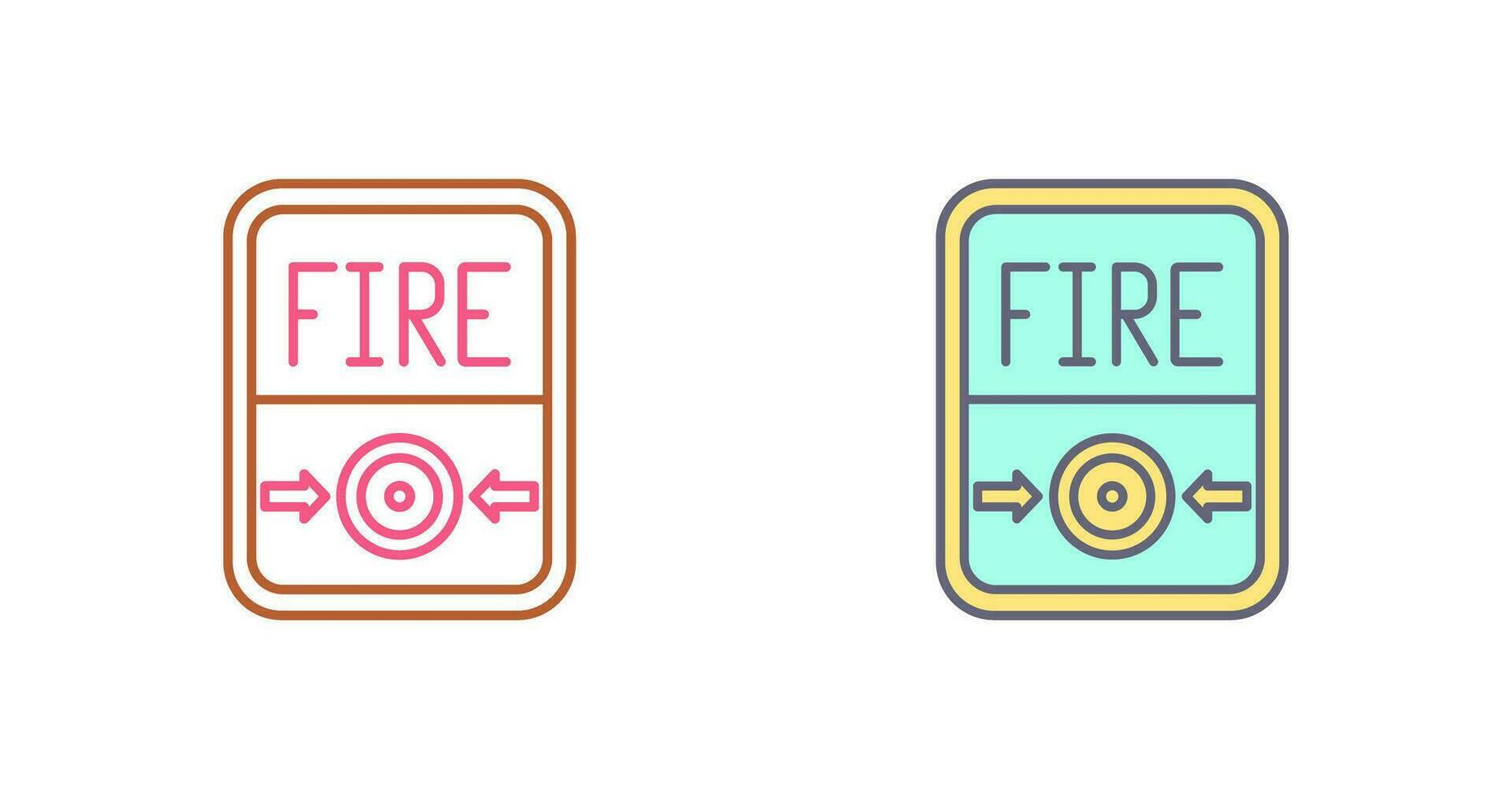 Fire Button Vector Icon