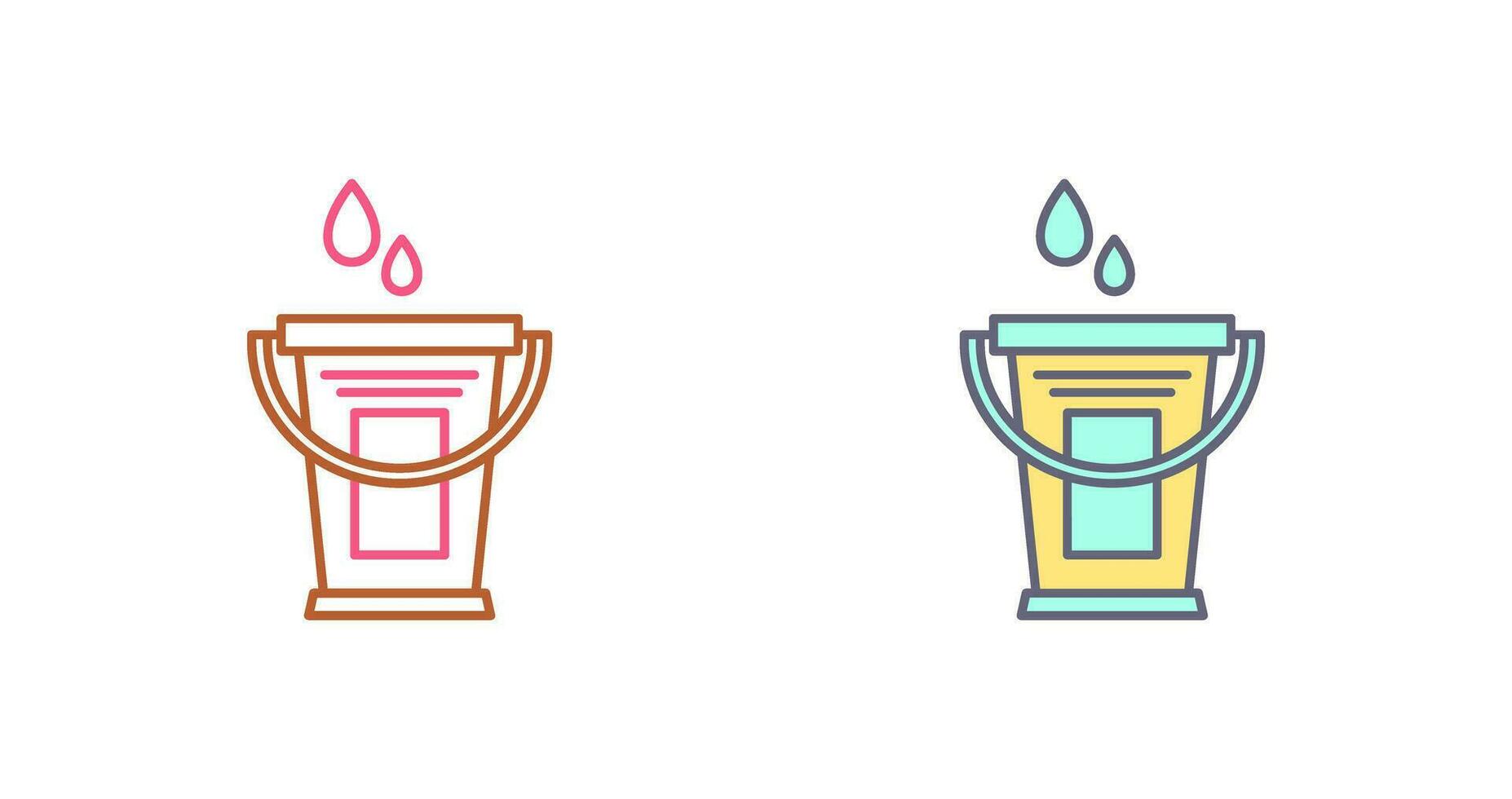 Water Bucket Vector Icon