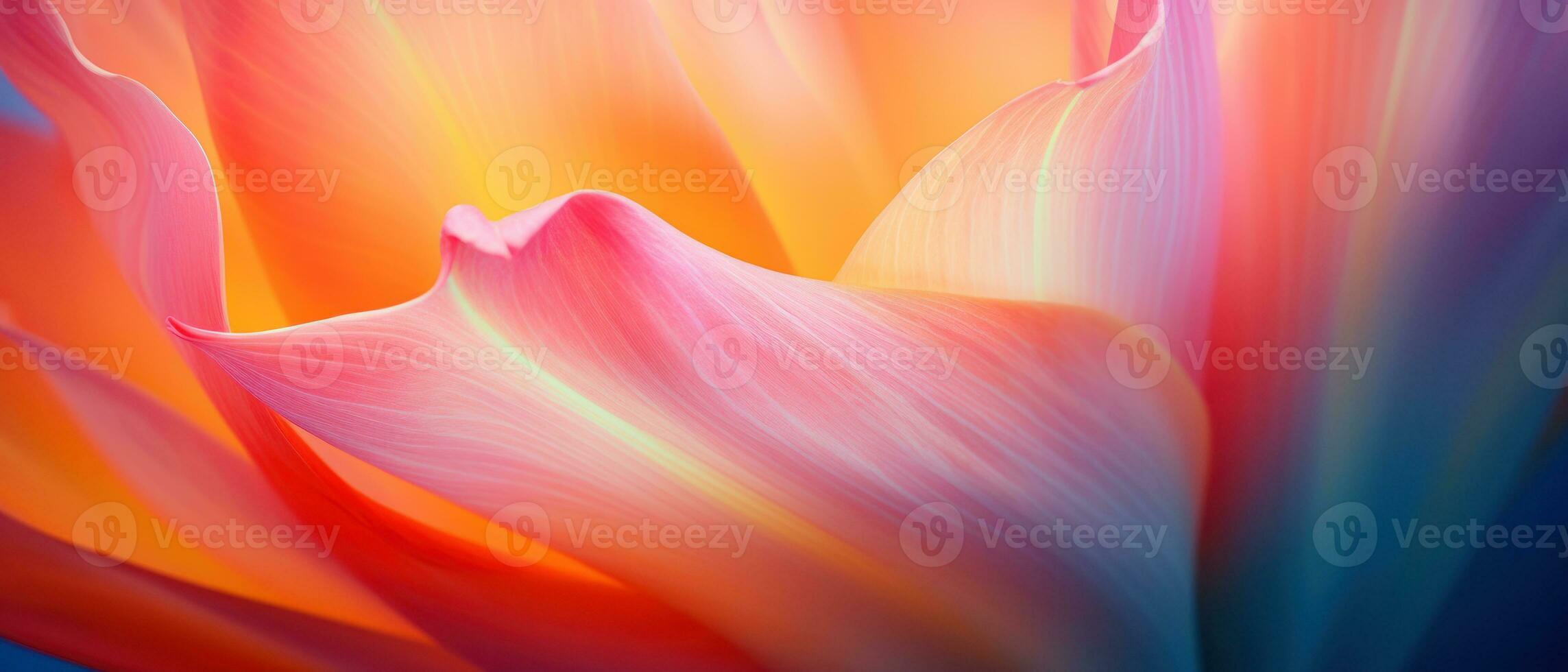 Macro view of vibrant tulips. AI Generative photo