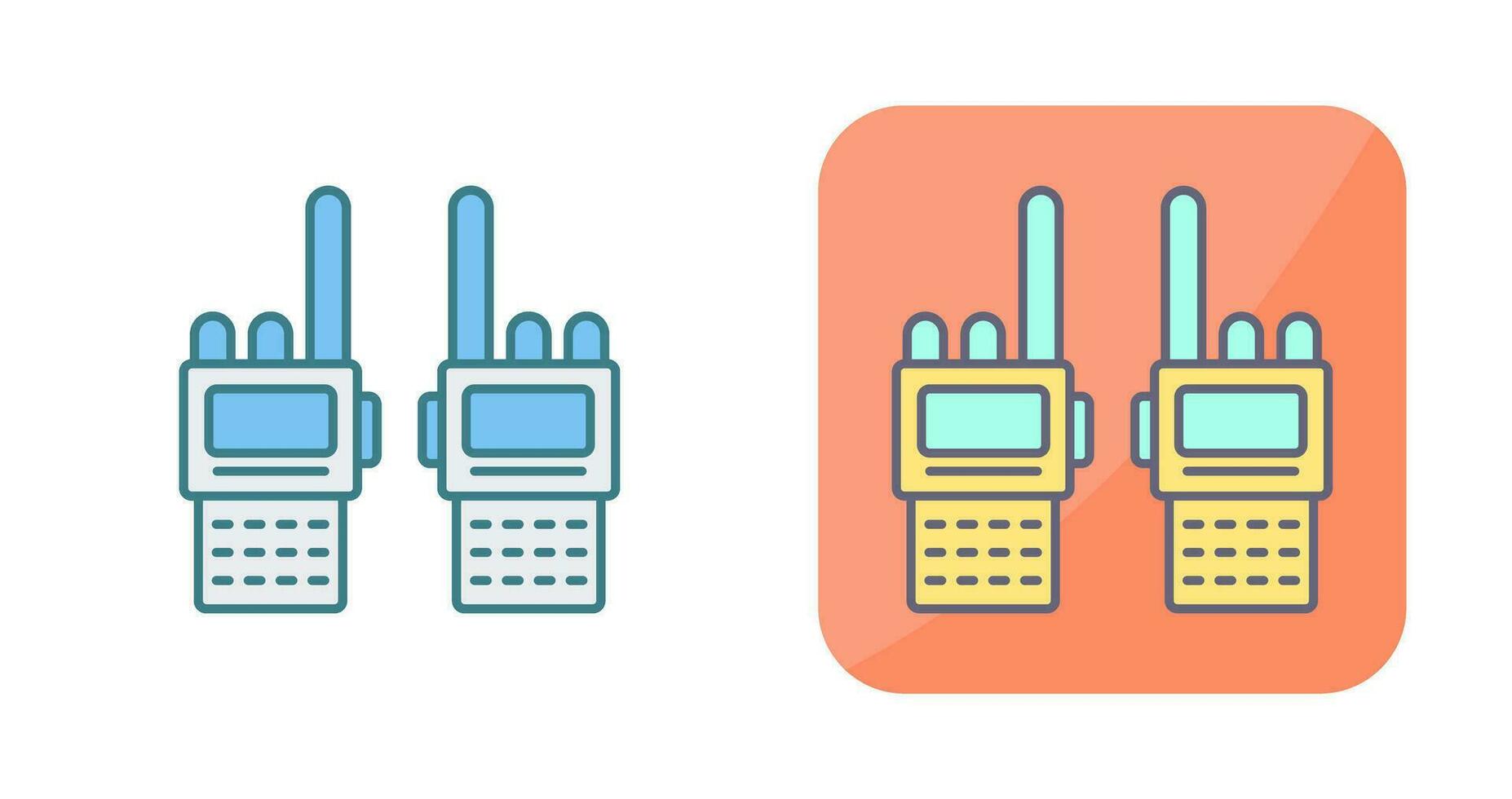 icono de vector de walkie-talkie