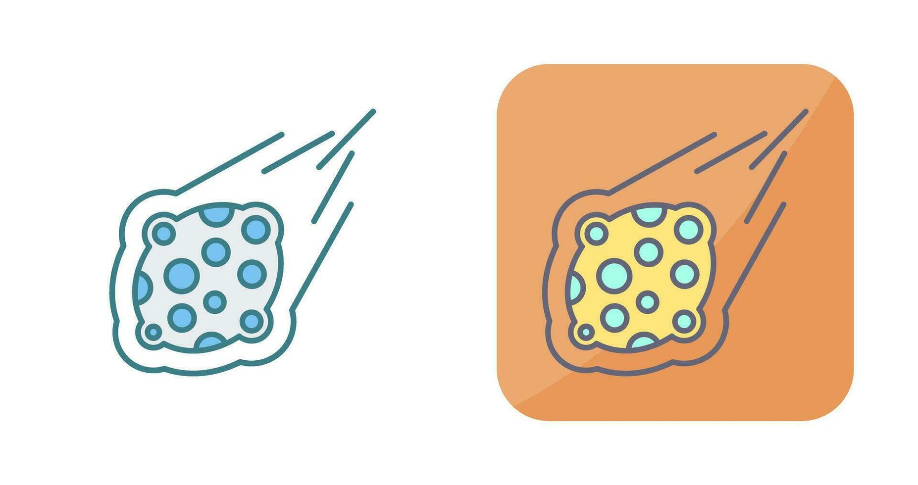 icono de vector de meteorito