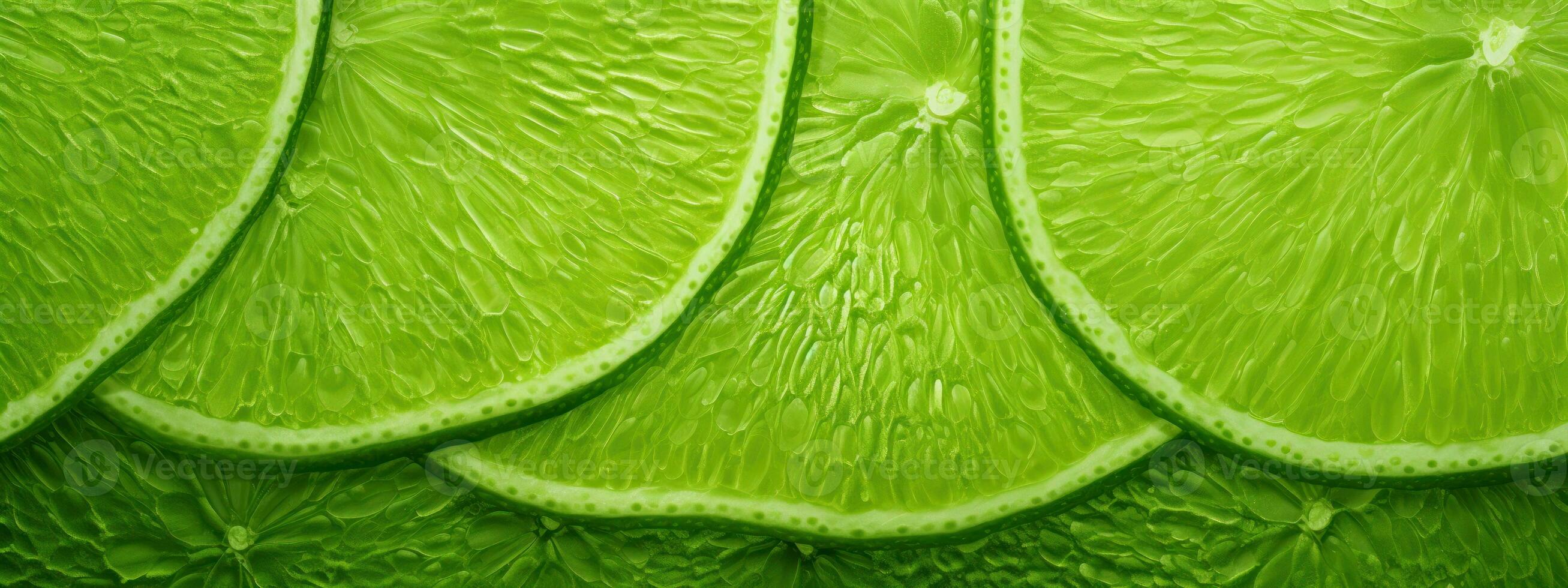Juicy slices of lime with drops of juice. AI Generative photo