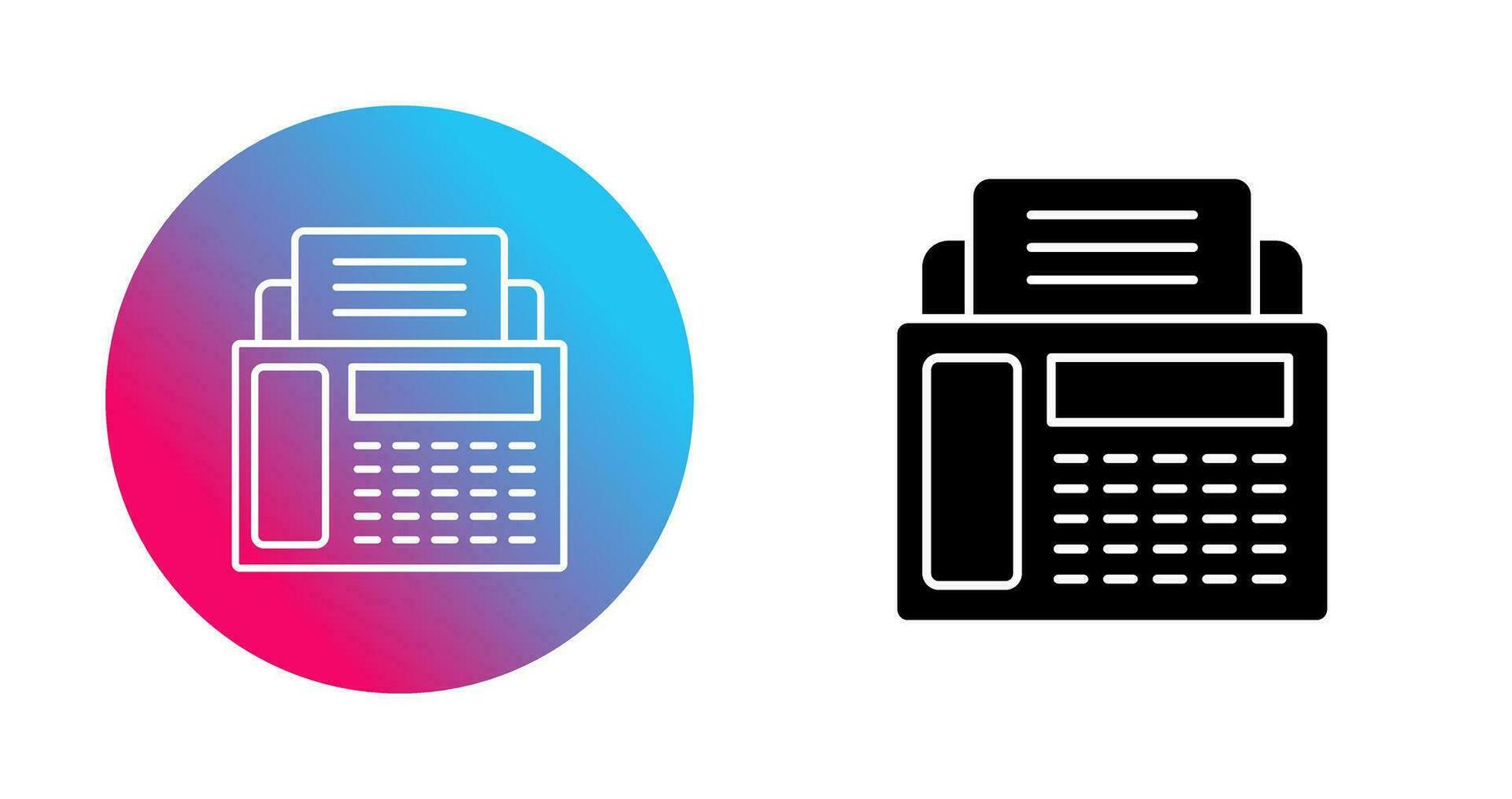 Fax Machine Vector Icon