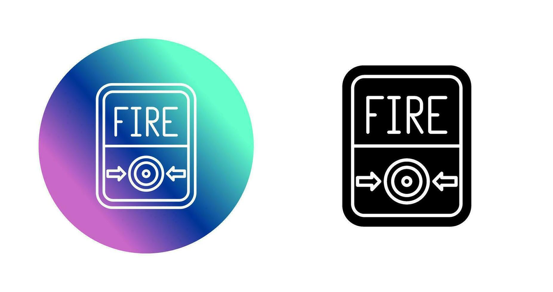 Fire Button Vector Icon