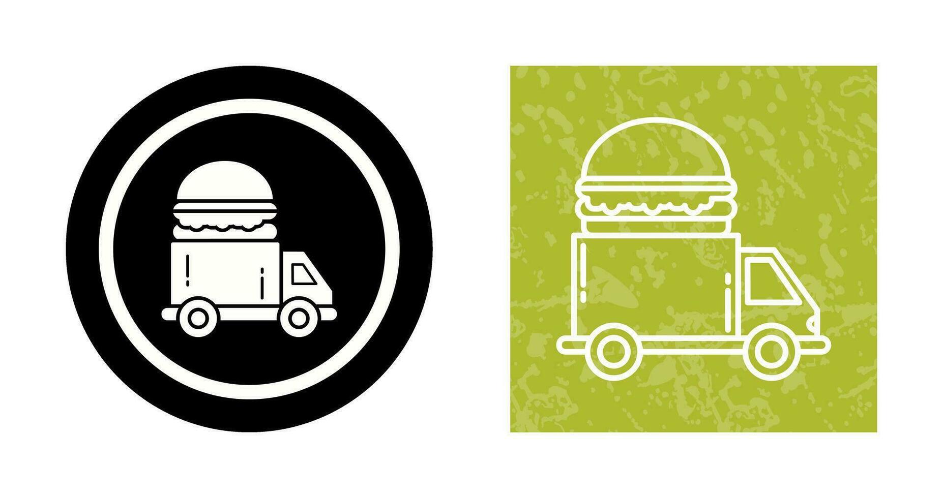 Fast Food Truck Vector Icon