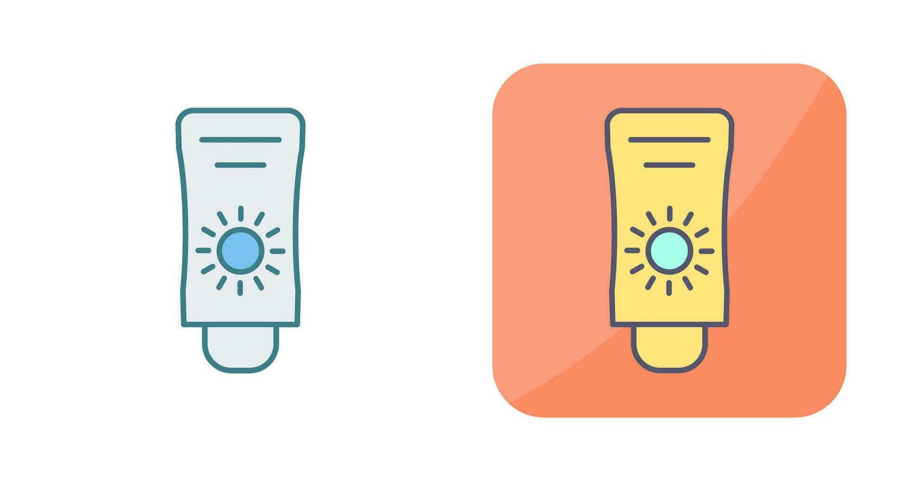 Sun Cream Vector Icon