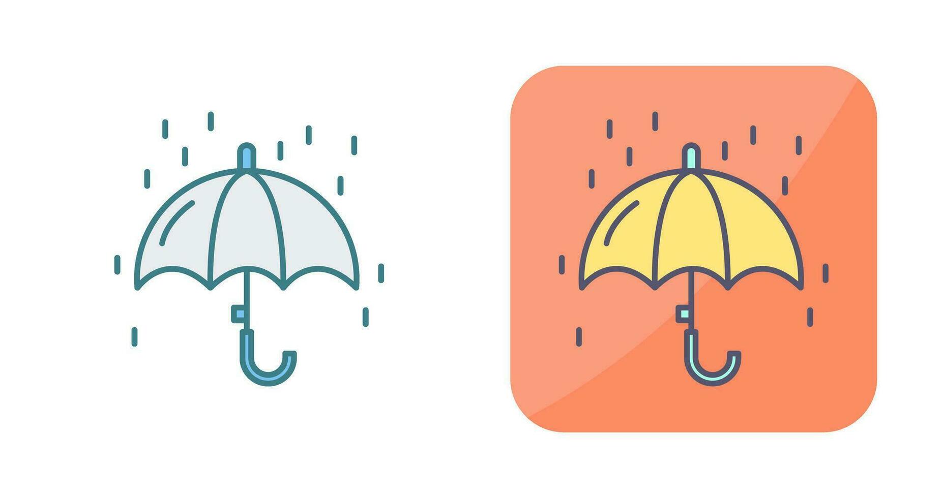 icono de vector de lluvia