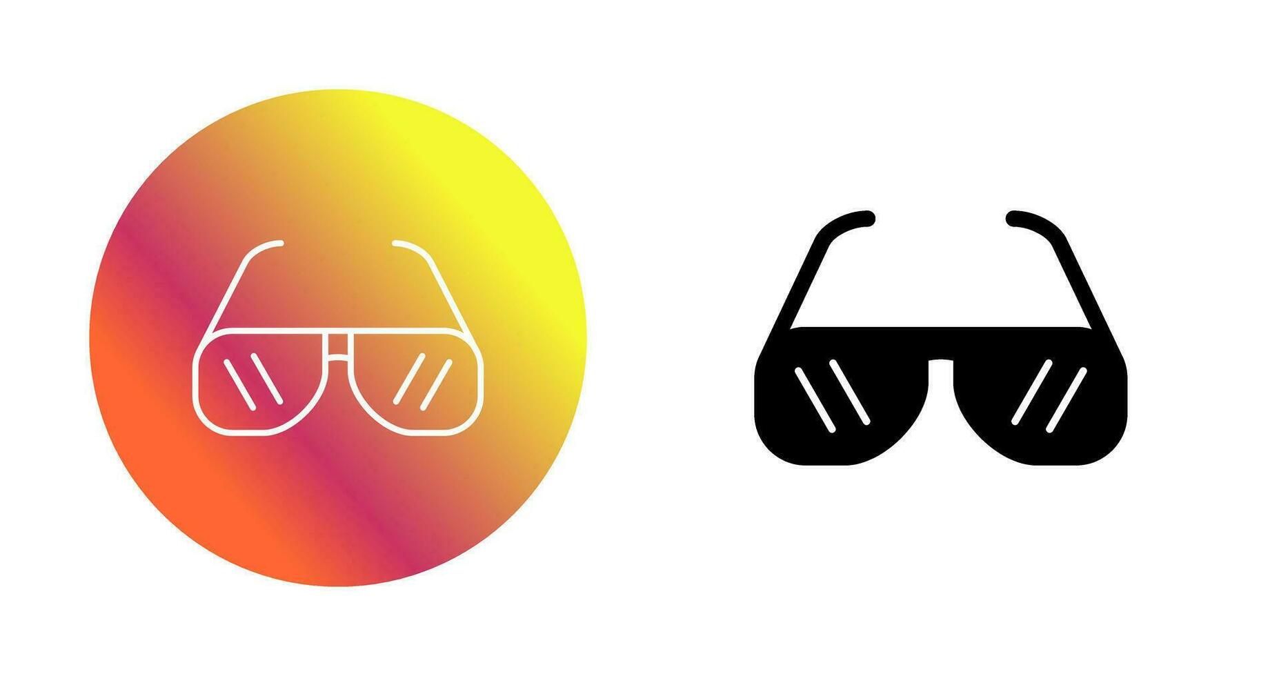 icono de vector de gafas de sol