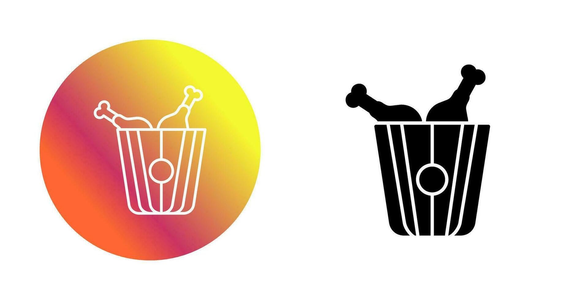 Fried Chicken Vector Icon