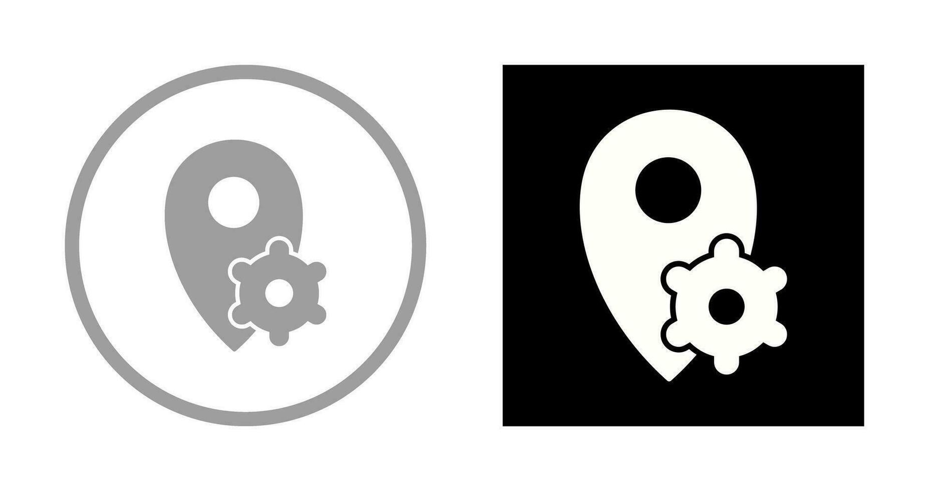 Location Settings Vector Icon