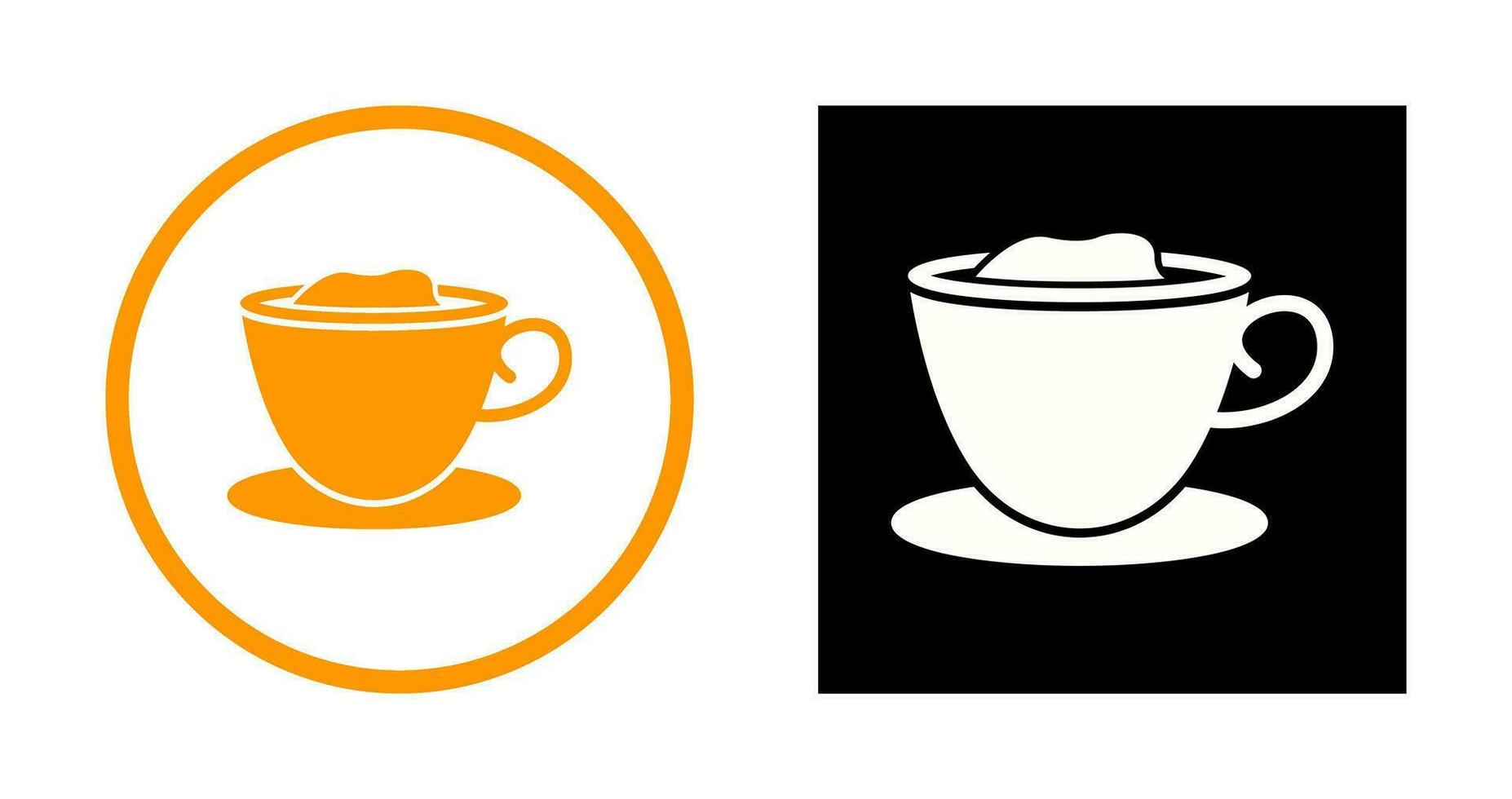 icono de vector de café cremoso