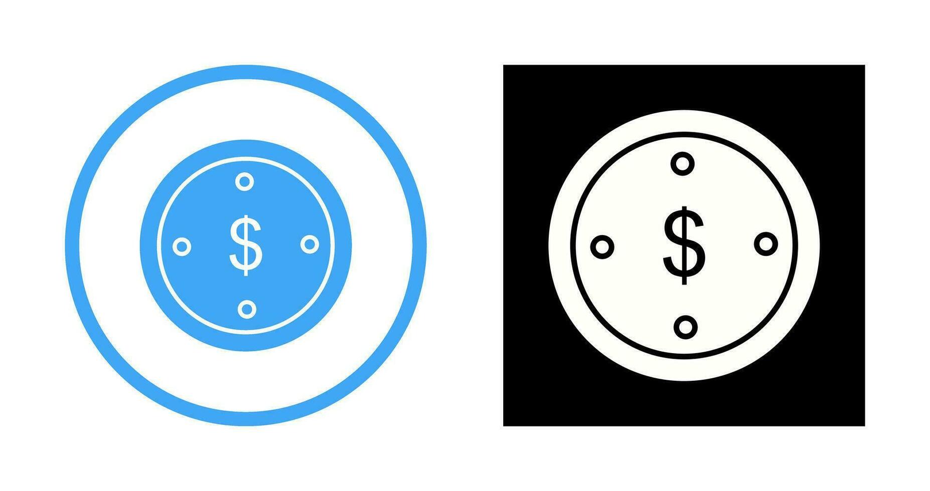 Dollar Coin Vector Icon