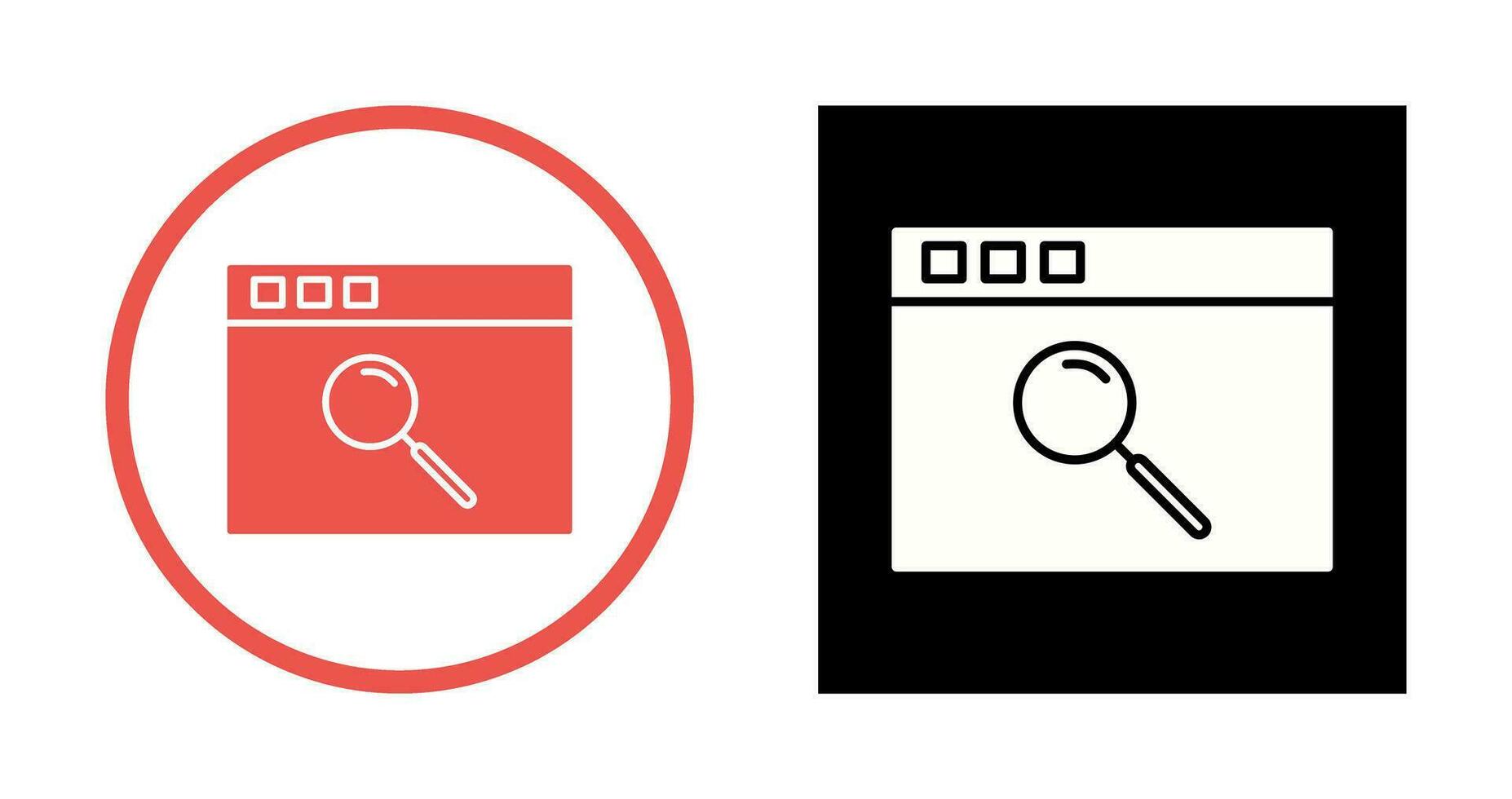 Unique Browser Vector Icon