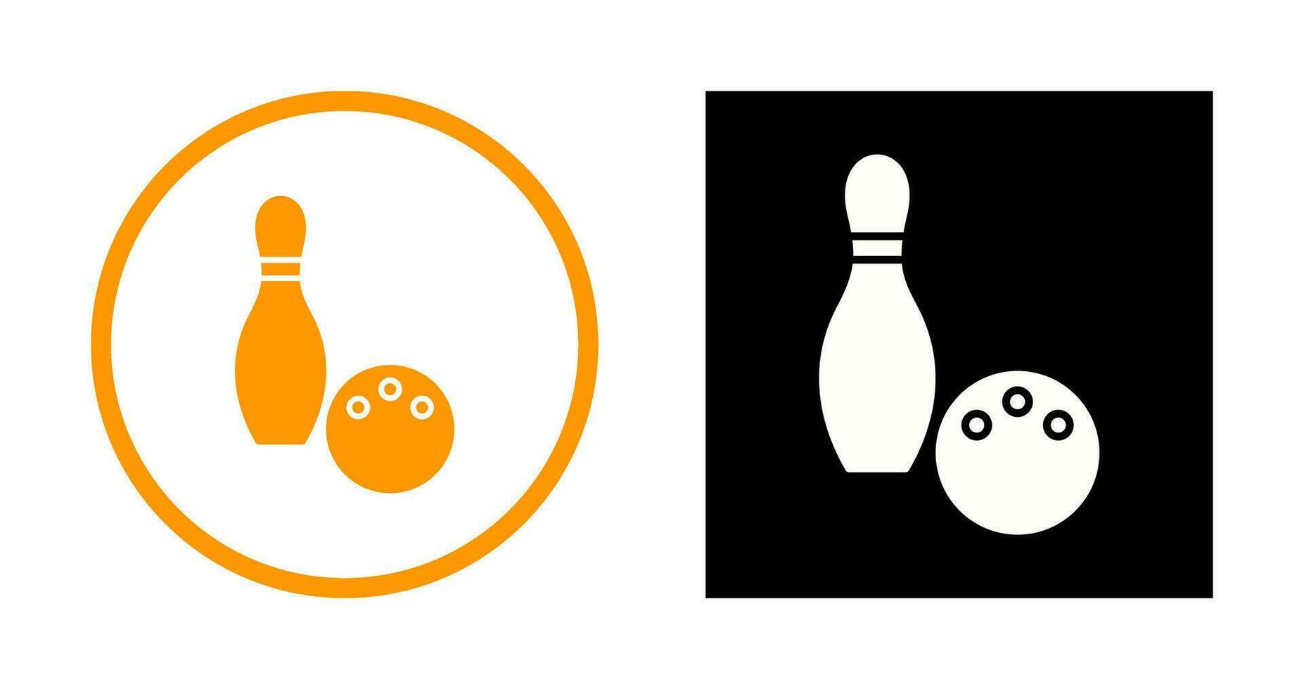 Unique Bowling Vector Icon