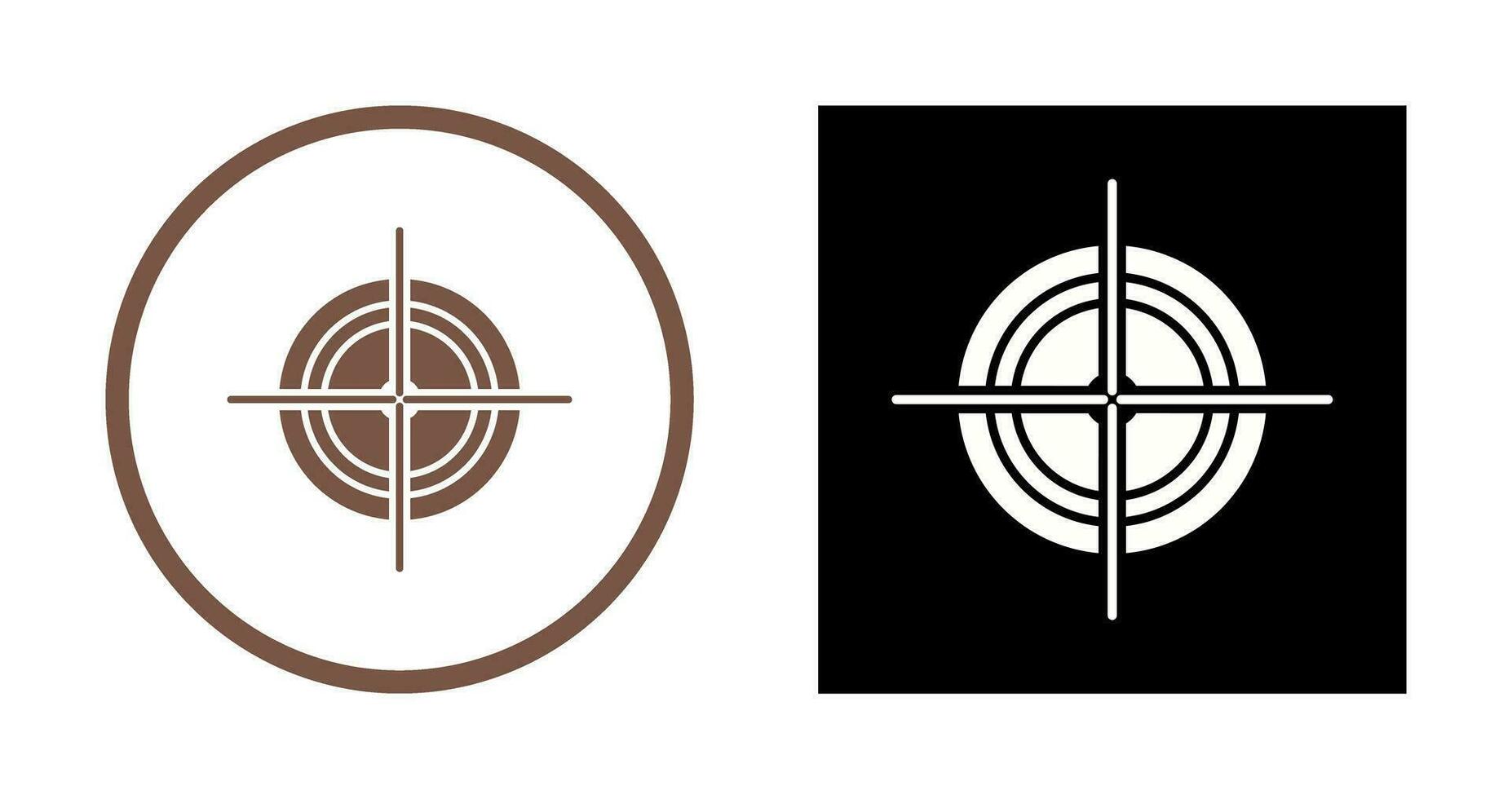 Unique Target Vector Icon