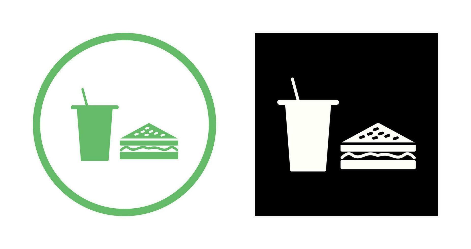 Unique Lunch Vector Icon