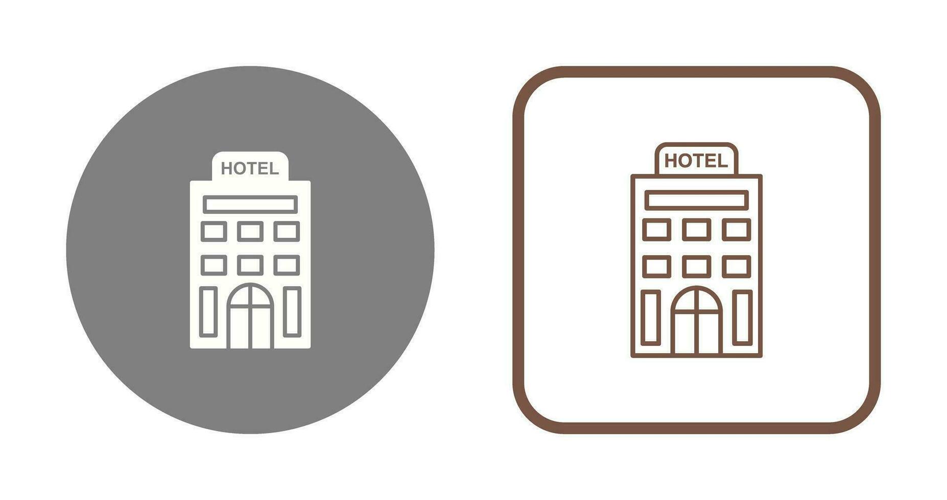 icono de vector de hotel