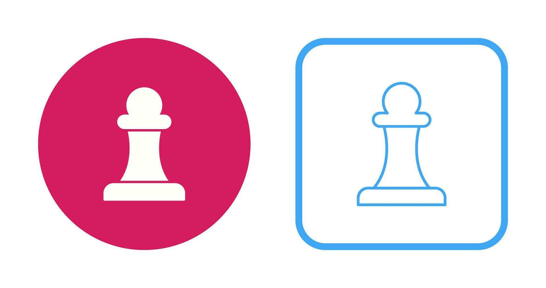 Unique Pawn Vector Icon