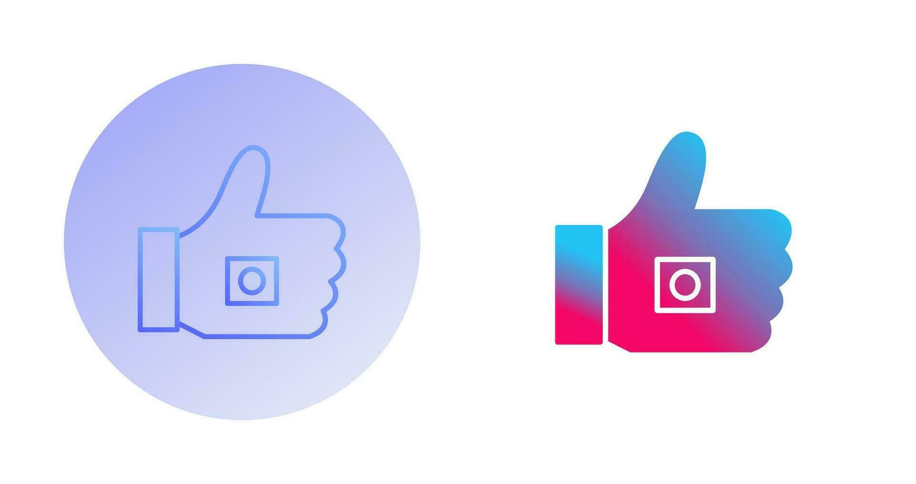 Unique Like Marketing Vector Icon