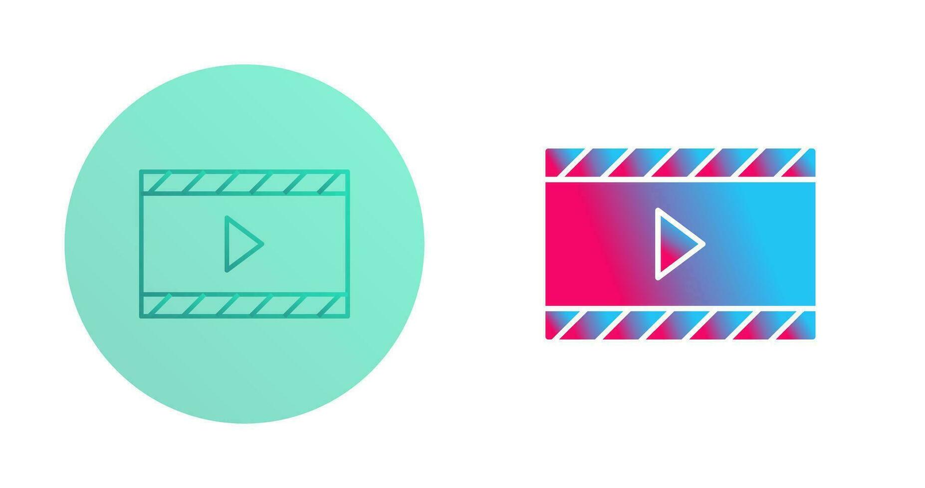 Unique Video and Animation Vector Icon