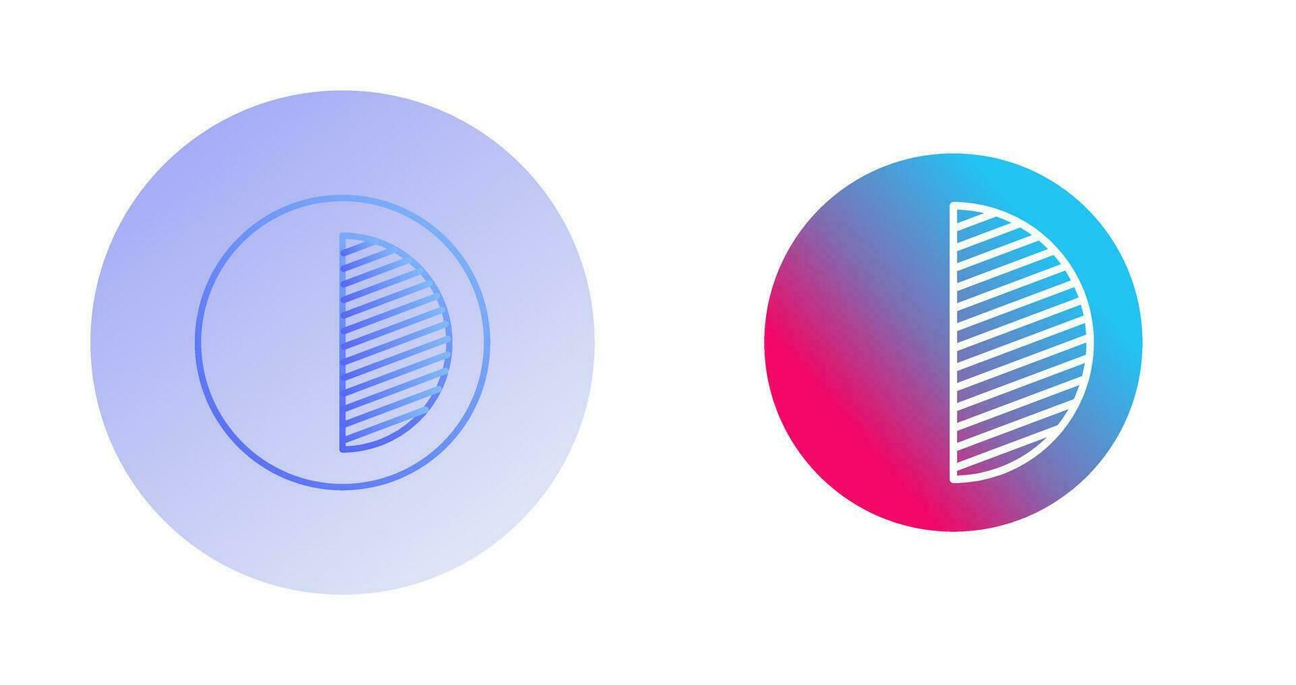 Unique Contrast Vector Icon