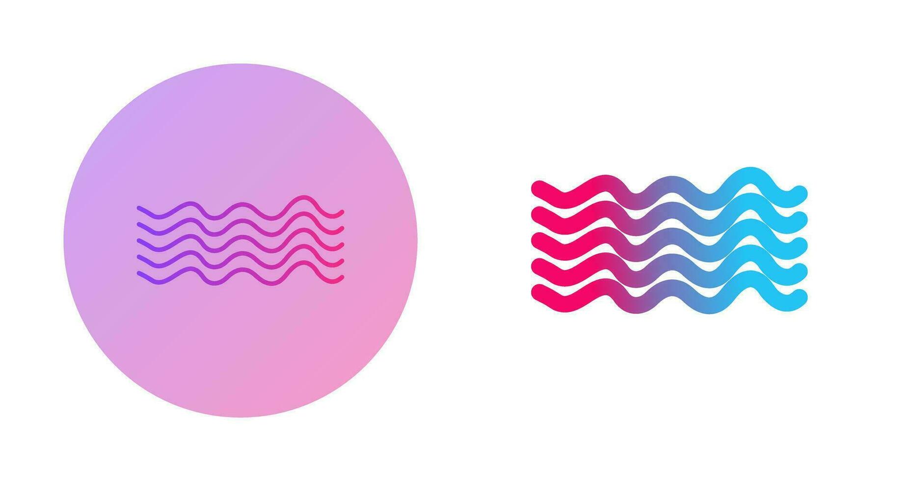 Magnetic Waves Vector Icon