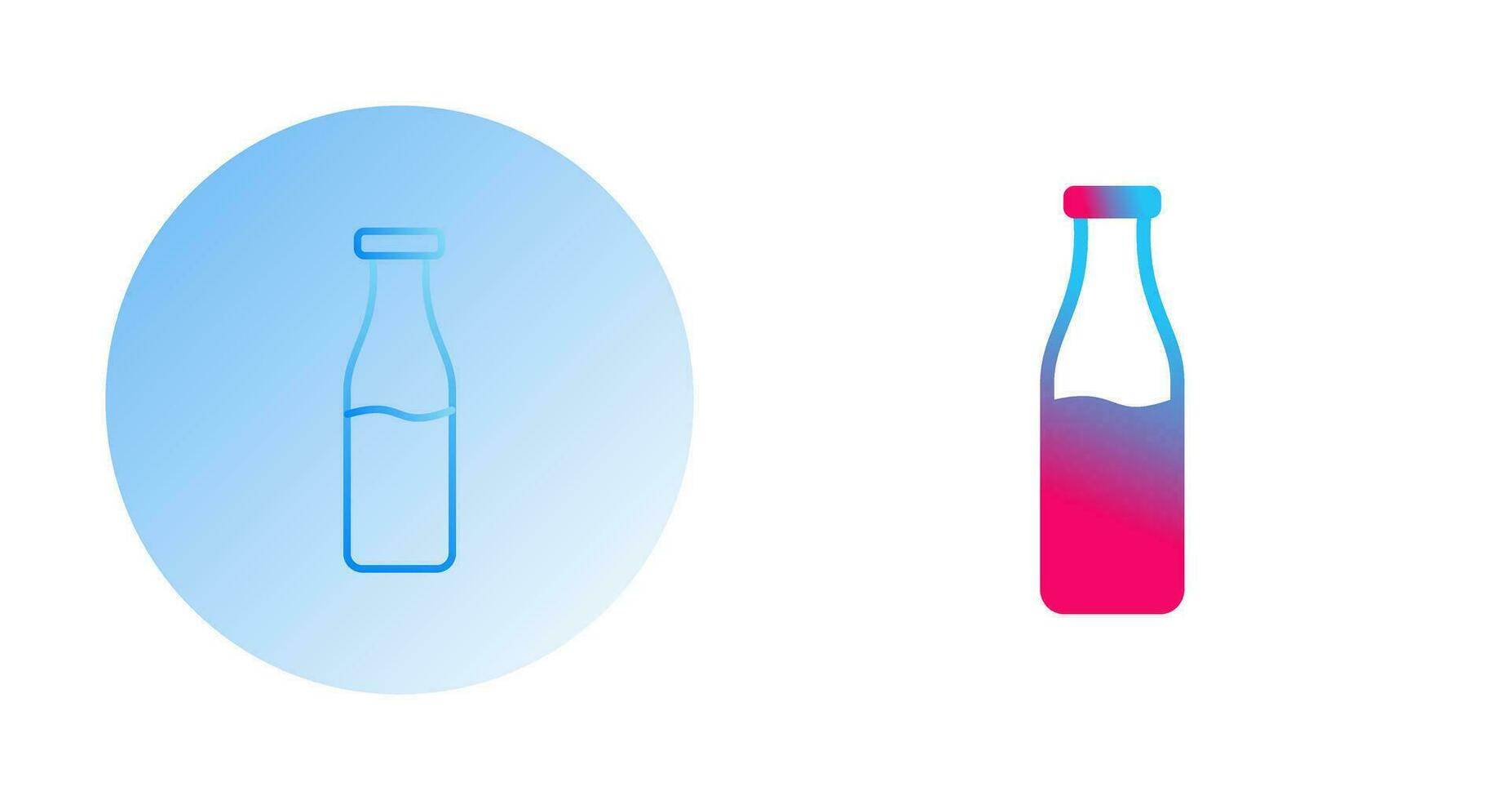 Milk Bottle Vector Icon