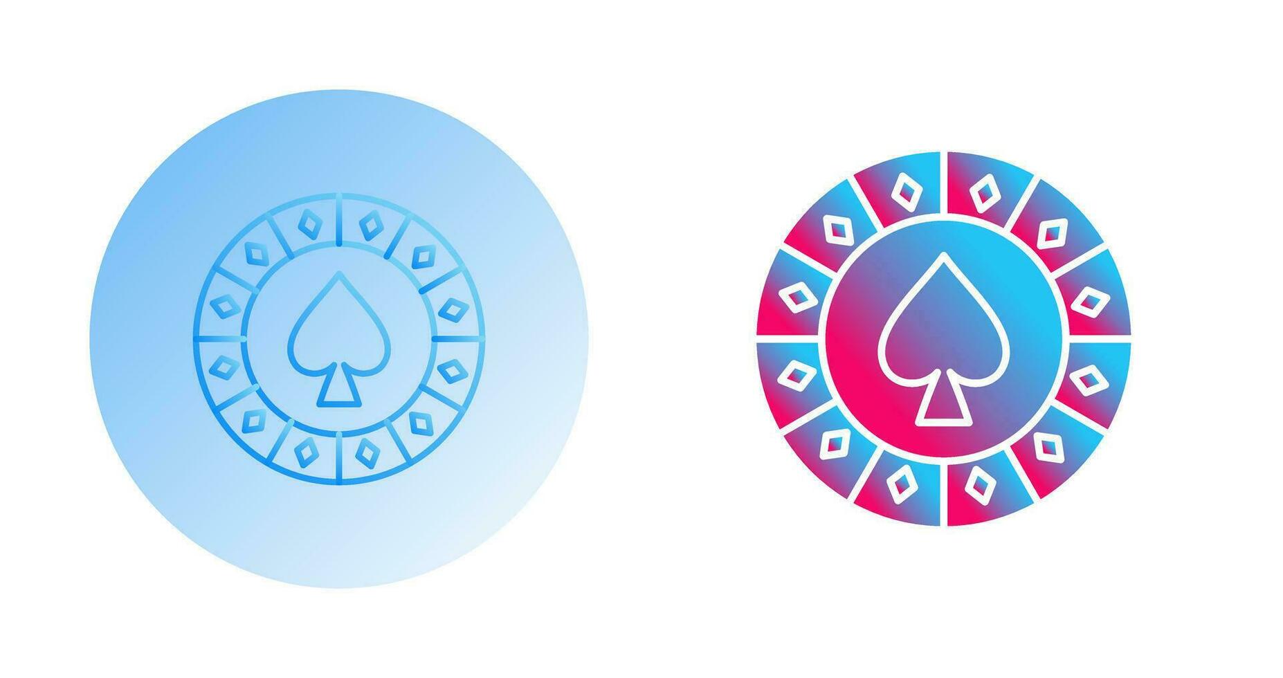 Spade Chip Vector Icon