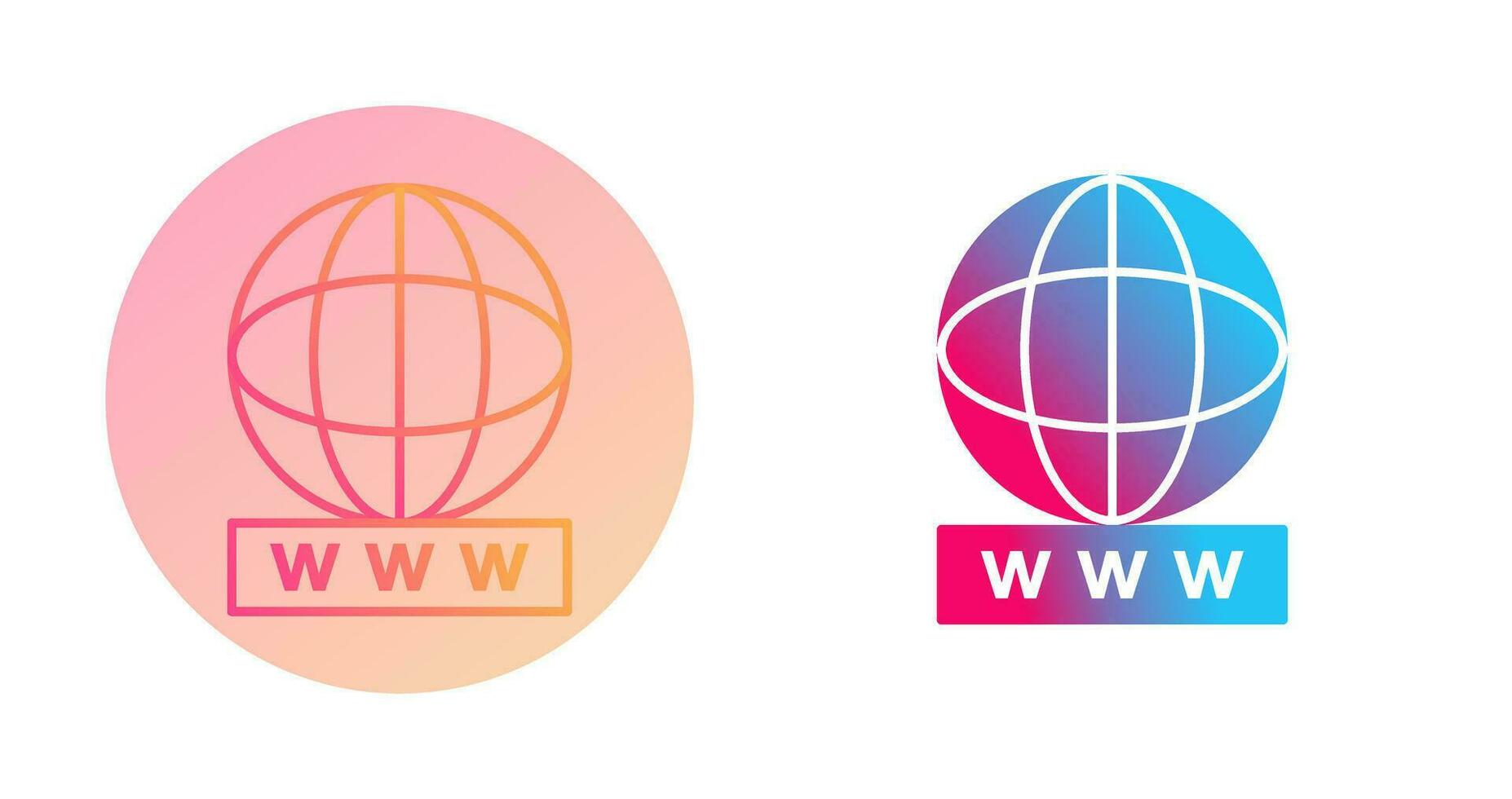 Unique World Wide Web Vector Icon