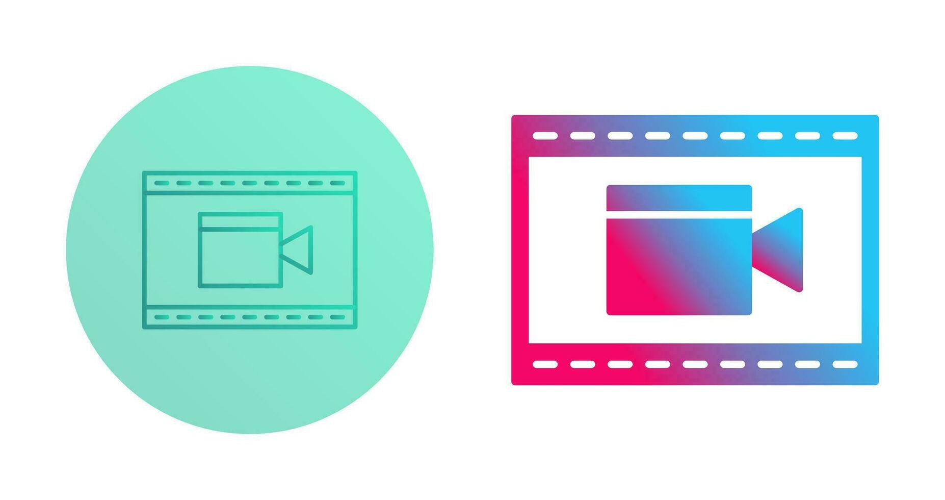 Unique Video and Animation Vector Icon