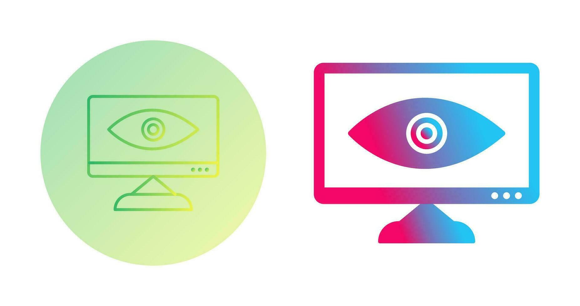 Unique Web Visibility Vector Icon